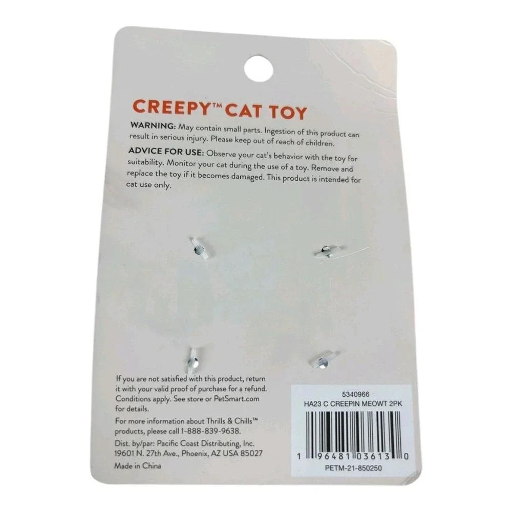 Creepin' Meowt Cat Catnip Toys‎ Halloween Pet Toy Thrills & Chills